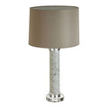 Orsina Ursina Table Lamp – White Marble and Chrome Sculptural Light