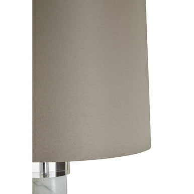 Orsina Ursina Table Lamp – White Marble and Chrome Sculptural Light