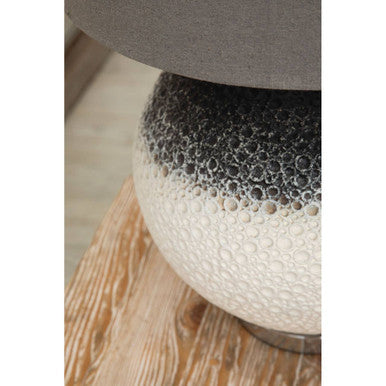 Orsina Uli Grey Ceramic Table Lamp – Minimalist Ombre Design
