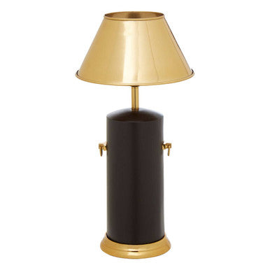 Orsina Melvin Empire Shade Table Lamp – Black and Gold Contemporary