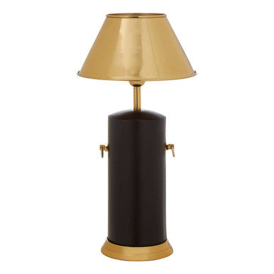 Orsina Melvin Empire Shade Table Lamp – Black and Gold Contemporary
