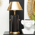 Orsina Melvin Empire Shade Table Lamp – Black and Gold Contemporary