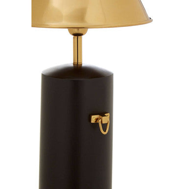 Orsina Melvin Empire Shade Table Lamp – Black and Gold Contemporary