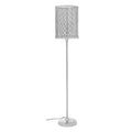 Orsina Myles Floor Lamp – Modern Silver Metal Mesh Industrial Lighting