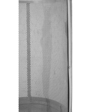 Orsina Myles Floor Lamp – Modern Silver Metal Mesh Industrial Lighting