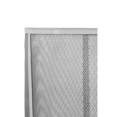 Orsina Myles Industrial Table Lamp – Silver Metal Mesh Shade