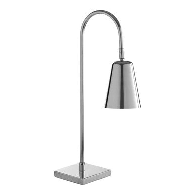 Orsina Mano Silver Table Lamp – Modern Metal Task Light for Desk