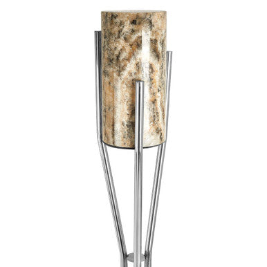 Orsina Relic Onyx Stone Floor Lamp – Modern Stainless Steel Lighting
