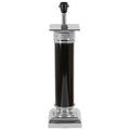Orsina Camron Table Lamp – Black Iron and Silver Nickel Heritage Style
