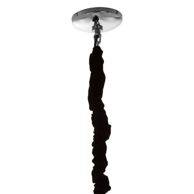 Orsina Callen Small Drop Metal Pendant Light – Silver Minimalist Lamp
