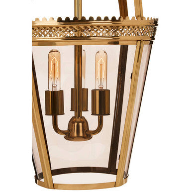 Orsina Caly Tinted Glass Pendant Light | Brass Lattice Metal Shade
