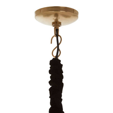 Orsina Caly Tinted Glass Pendant Light | Brass Lattice Metal Shade