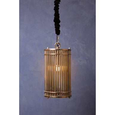 Orsina Calvin Pendant Light – Silver Nickel Steel Architectural Lamp