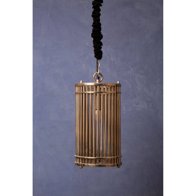 Orsina Calvin Pendant Light – Silver Nickel Steel Architectural Lamp