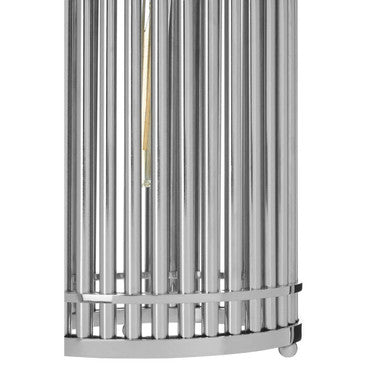 Orsina Calvin Pendant Light – Silver Nickel Steel Architectural Lamp