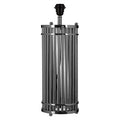 Orsina Calvin Silver Cylindrical Table Lamp | Nickel Steel Lighting