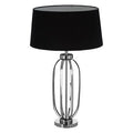 Orsina Calvin Silver Table Lamp – Polished Nickel Steel Desk Light