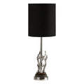 Orsina Antler Table Lamp – Silver Sculptural Lamp with Marble Base