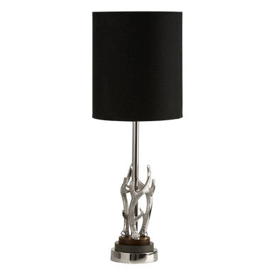 Orsina Antler Table Lamp – Silver Sculptural Lamp with Marble Base