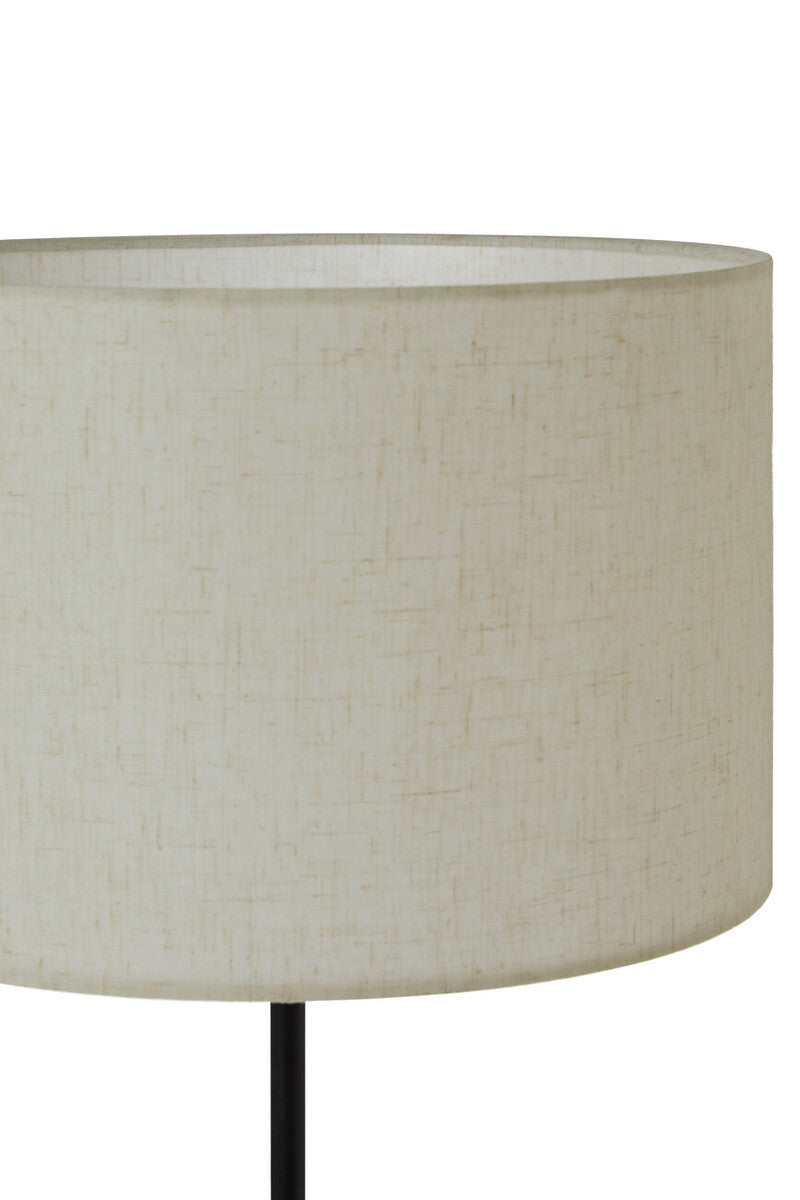Orsina Murdoch Table Lamp | White Marble Base with Linen Shade