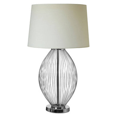Orsina Reginald Antique Brass Table Lamp | Wireframe with Black Shade