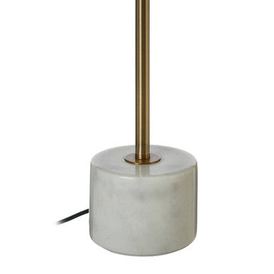 Orsina Palais Modern Table Lamp – Brushed Brass with White Marble Base