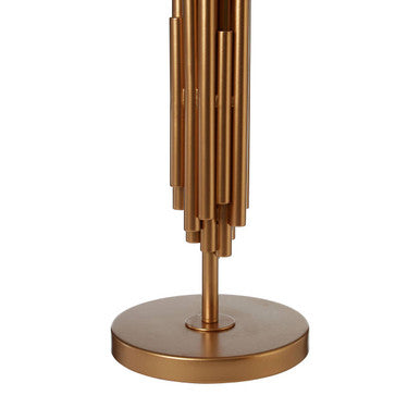 Orsina Manor Modern Table Lamp – Black and Gold Sculptural Metal