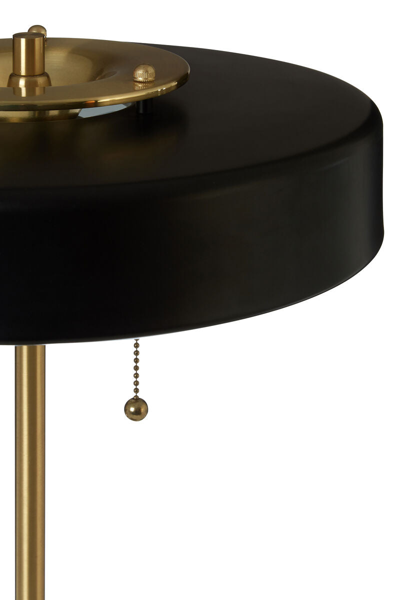 Orsina Rogano Table Lamp – Matte Black and Brushed Brass Metal