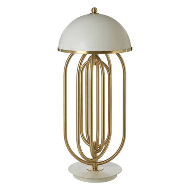 Orsina Metropolis Table Lamp – Modern Adjustable Desk Lamp with White Shade