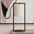 Orsina Atkins Black Table Lamp | Modern Metal Frame with Linen Shade