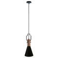 Orsina Argo Small Pendant Light – Matte Black and Brushed Copper