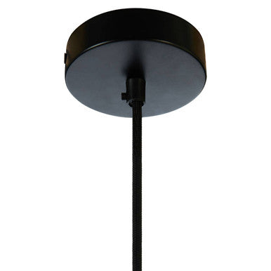 Orsina Argo Small Pendant Light – Matte Black and Brushed Copper