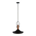 Orsina Argo Large Industrial Pendant Light – Matte Black & Copper