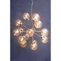 Orsina Asterid 18-Light Starburst Chandelier – Silver & Glass Globe