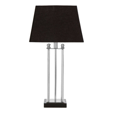 Orsina Hoffmann Table Lamp – Black Granite Base & Stainless Steel