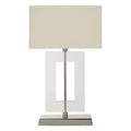 Orsina Laurel Table Lamp – Modern Acrylic and Stainless Steel Light