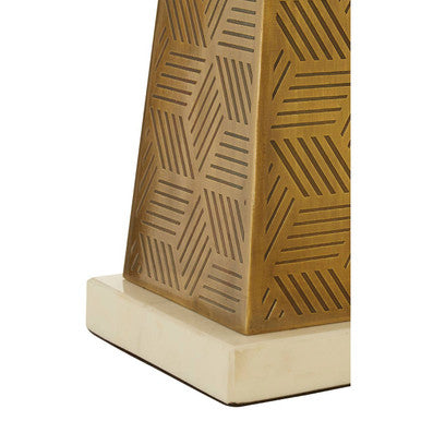 Orsina Berkley Marble Table Lamp – Modern Gold and White Iron Light