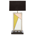 Orsina Arbus Table Lamp – Mirrored Mosaic Design with Black Marble Base