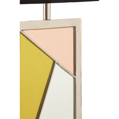 Orsina Arbus Table Lamp – Mirrored Mosaic Design with Black Marble Base