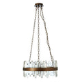 Orsina Lustra Acrylic Chandelier with Copper Band – Modern Lighting