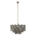 Orsina Rydello Smoked Grey Glass Chandelier – Geometric Modern Lighting