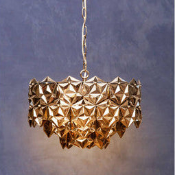 Orsina Rydello Smoked Grey Glass Chandelier – Geometric Modern Lighting
