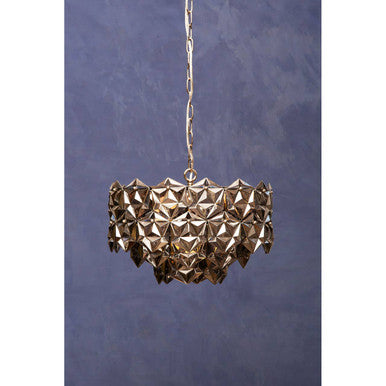 Orsina Rydello Smoked Grey Glass Chandelier – Geometric Modern Lighting