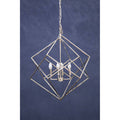 Orsina Kamara Modern Nickel Chandelier | 4-Light Double Box Pendant