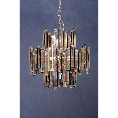 Orsina Kelona Small Crystal Chandelier – Silver Modern Ceiling Light