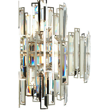 Orsina Kelona Small Crystal Chandelier – Silver Modern Ceiling Light