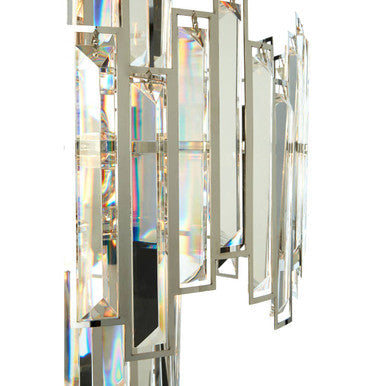 Orsina Kelona Small Crystal Chandelier – Silver Modern Ceiling Light