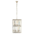 Orsina Marentina Crystal Cylindrical Chandelier | Nickel Finish