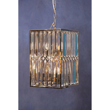 Orsina Marentina Crystal Cylindrical Chandelier | Nickel Finish