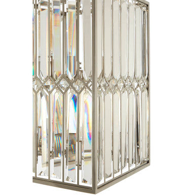 Orsina Marentina Crystal Cylindrical Chandelier | Nickel Finish